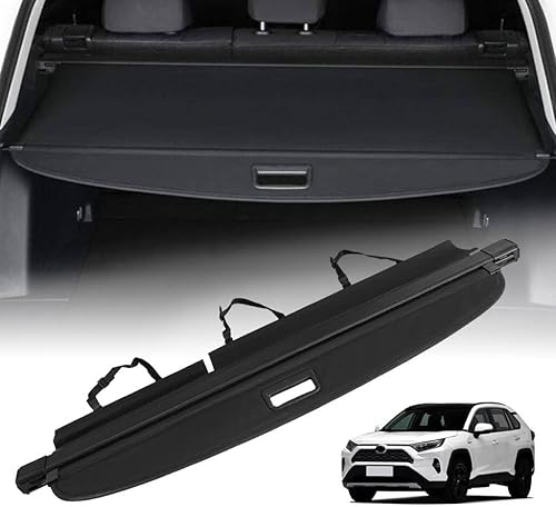 Miniatura 10 de Vesul Cubierta retráctil para maletero trasero compatible con Toyota RAV4 2013-2018, cubierta de seguridad para tonneau, pantalla de privacidad de