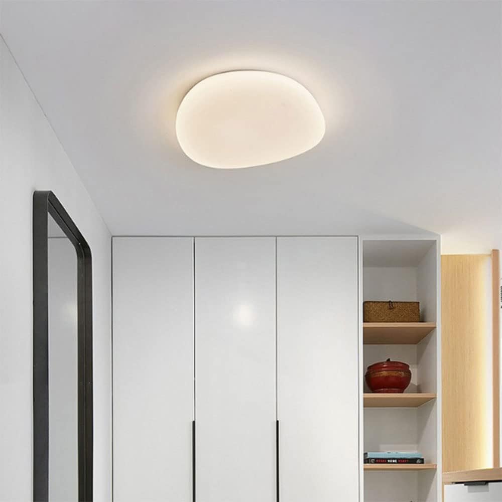 Lustre abat-jour pavé plafonnier allée LED pour hall d'entrée et escalier de style moderne