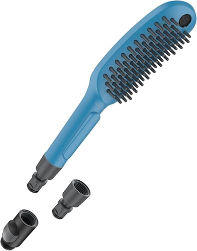 hansgrohe Ducha para mascotas al aire libre con spray de 3 rociadores de conexión rápida, spray para piernas, spray para patas en el cielo, 04973540