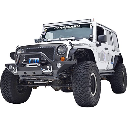 Paramount Automotive Restyling 51-0328 07-16 Front Black Bumper With Oe Fog Light Port (Jeep Wrangler Jk Sport) #TOP6
