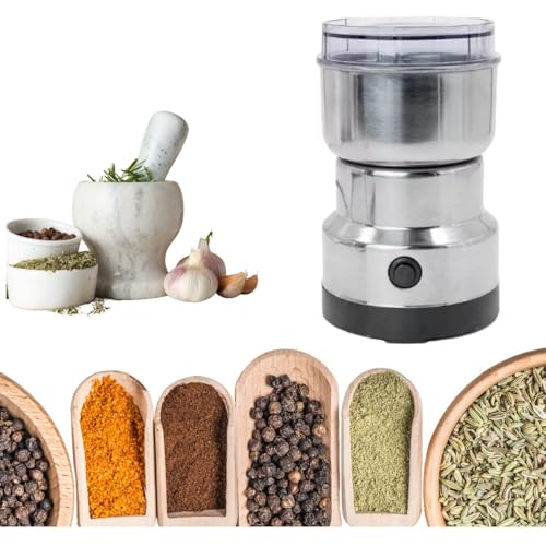 Super Moedor Elétrico Mini Triturador para Grãos Temperos Café Especiarias, Nozes e Castanhas Portát