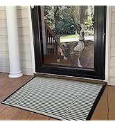 Door Mat Outside Entrance 32“x48” WelcomeEntryway Doormat Dirt Trapper,Non Slip EntryMats for Pat...