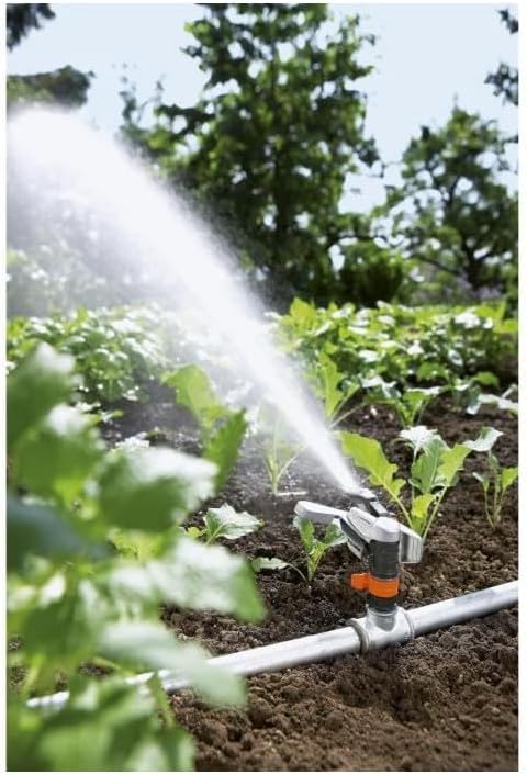 Gardena Premium Sectors Circular Pulse Sprinkler Head: Sprinkler for Stand or Pipeline, up to 490 m2, Range from 5-12.5 m (8137-20)