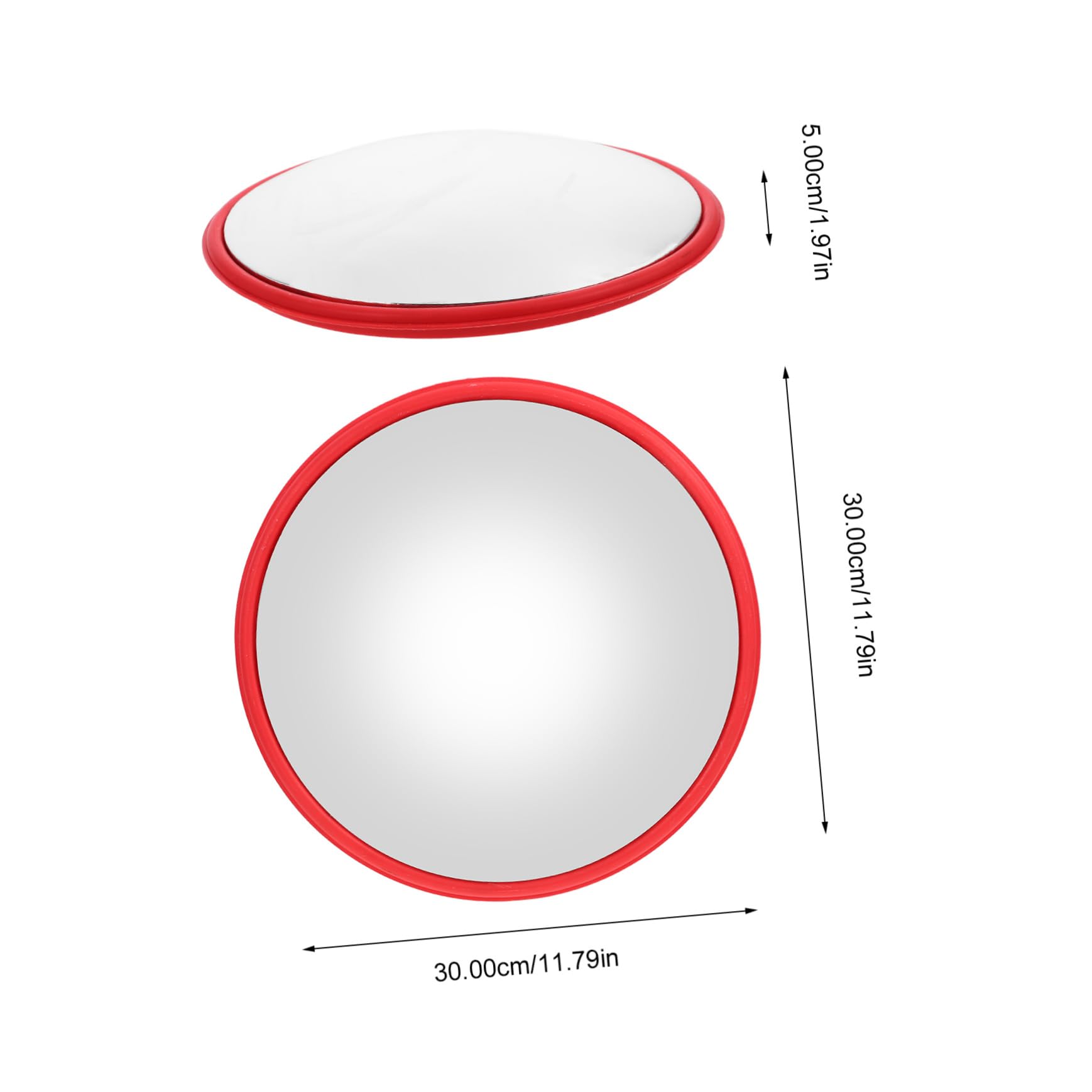 ERINGOGO Wide Angle Traffic Mirror Convex Mirror for Driveways Garages Material for Indoor Outdoor Use