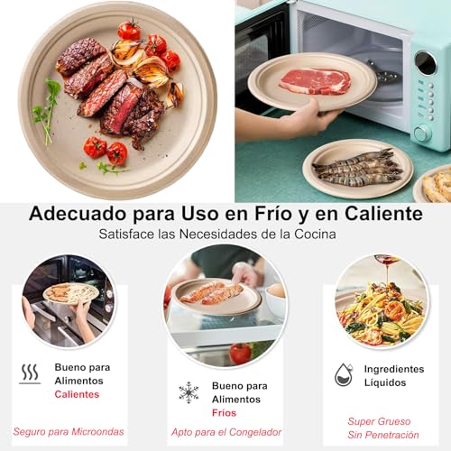 Platos Y Cubiertos, Kitchen plato desechable Marca Asuyasu (3)