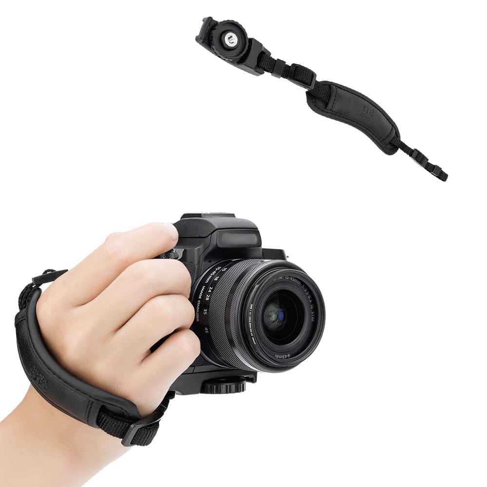 JJC Light Weight Camera Hand Grip Strap for Canon R50V R100 M50 Mirrorless Cameras with Compact Strap Slot Lug Width Larger than 7.9mm
