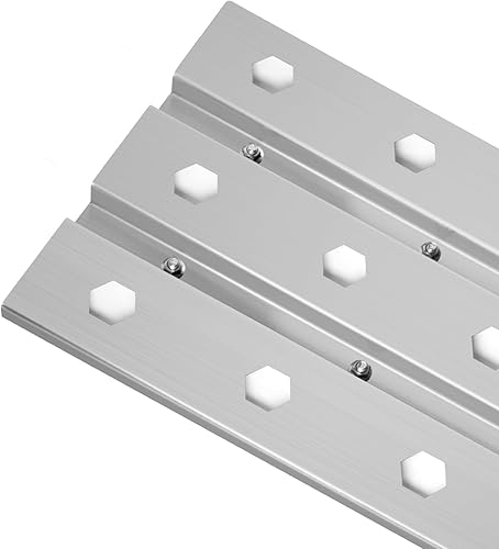 Miniatura 2 de Boloda Juego de domador de llama de briqueta de cerámica para parrillas modelo C2 de 36 pulgadas, juego de 4, placas de calor para piezas de