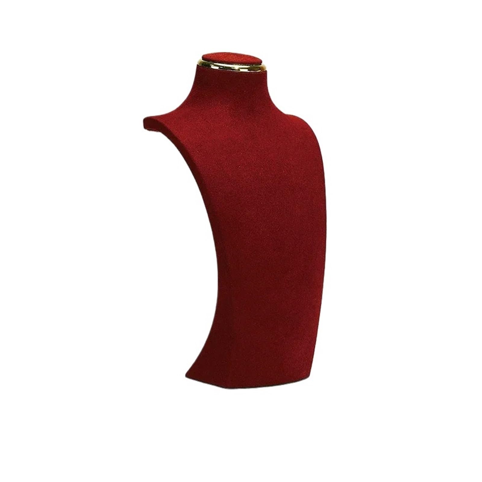 Busto expositor para collares, Busto de maniquí joyería multicolor, varios tamaños(Red,S)