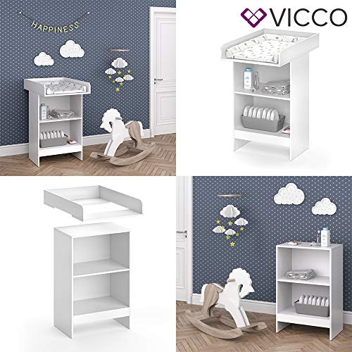 Fasciatoio Vicco Leo Bianco Baby Scaffale con