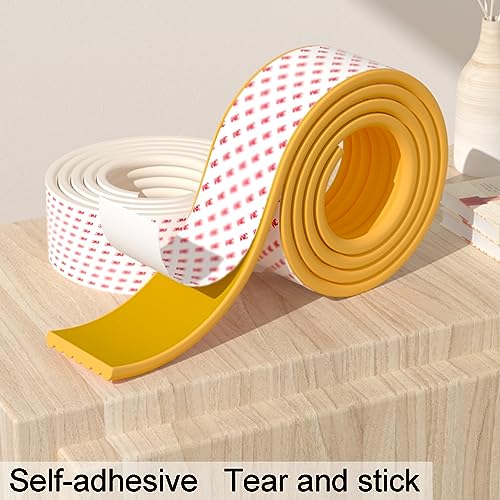 Protection de pare-chocs de bord blanche de 2m pour sécurité des tables - 5