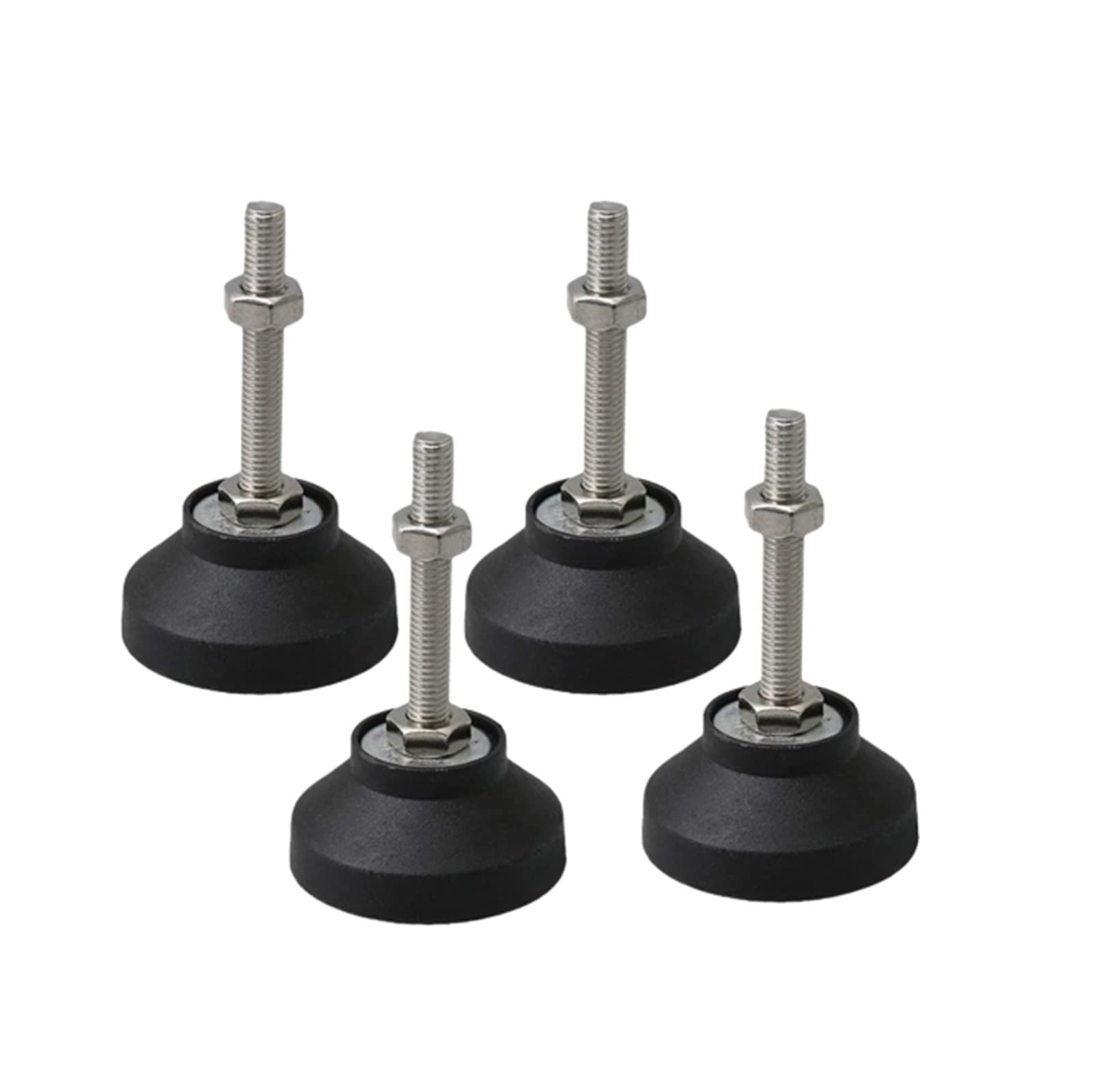 4 pezzi piedini di livellamento for mobili in acciaio al carbonio for impieghi gravosi, livellatori for gambe regolabili fai-da-te for mobili, cursori for livellatori for tavoli e sedie, protez