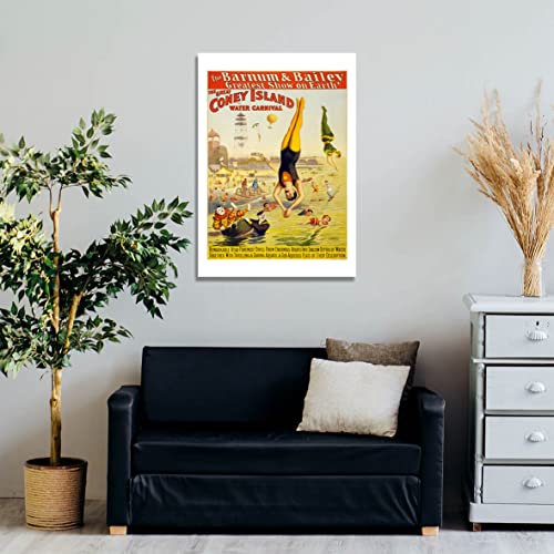 Affiche Barnum & Bailey Coney Island affiche encadrée grand format - 3