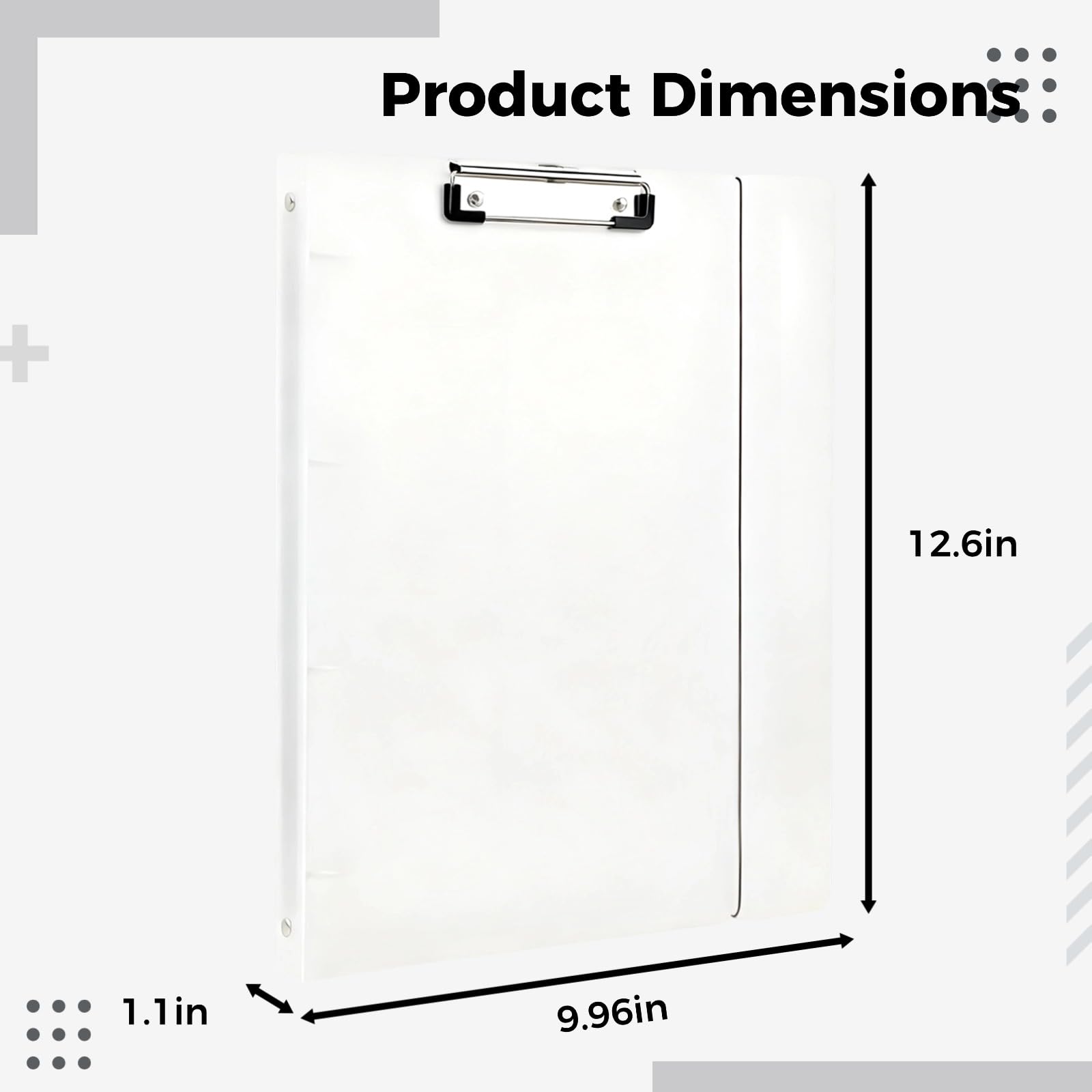 Juego de 5 fundas de carpeta A4 de 4 anillas, carpeta de polipropileno transparente con cierre elástico, carcasa de cuaderno recargable mate, capacidad para 150 páginas para oficina, escuela, hogar