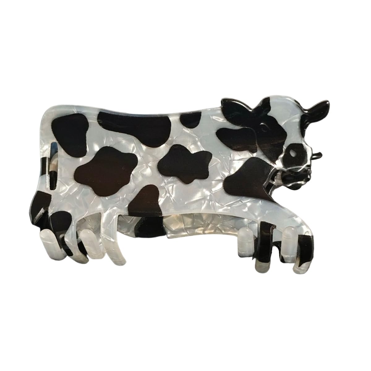 Novelty Cow Claw Clips,Acrylic Hair Clip for Women,Funny Hair Clip,Fashion Claw Clips