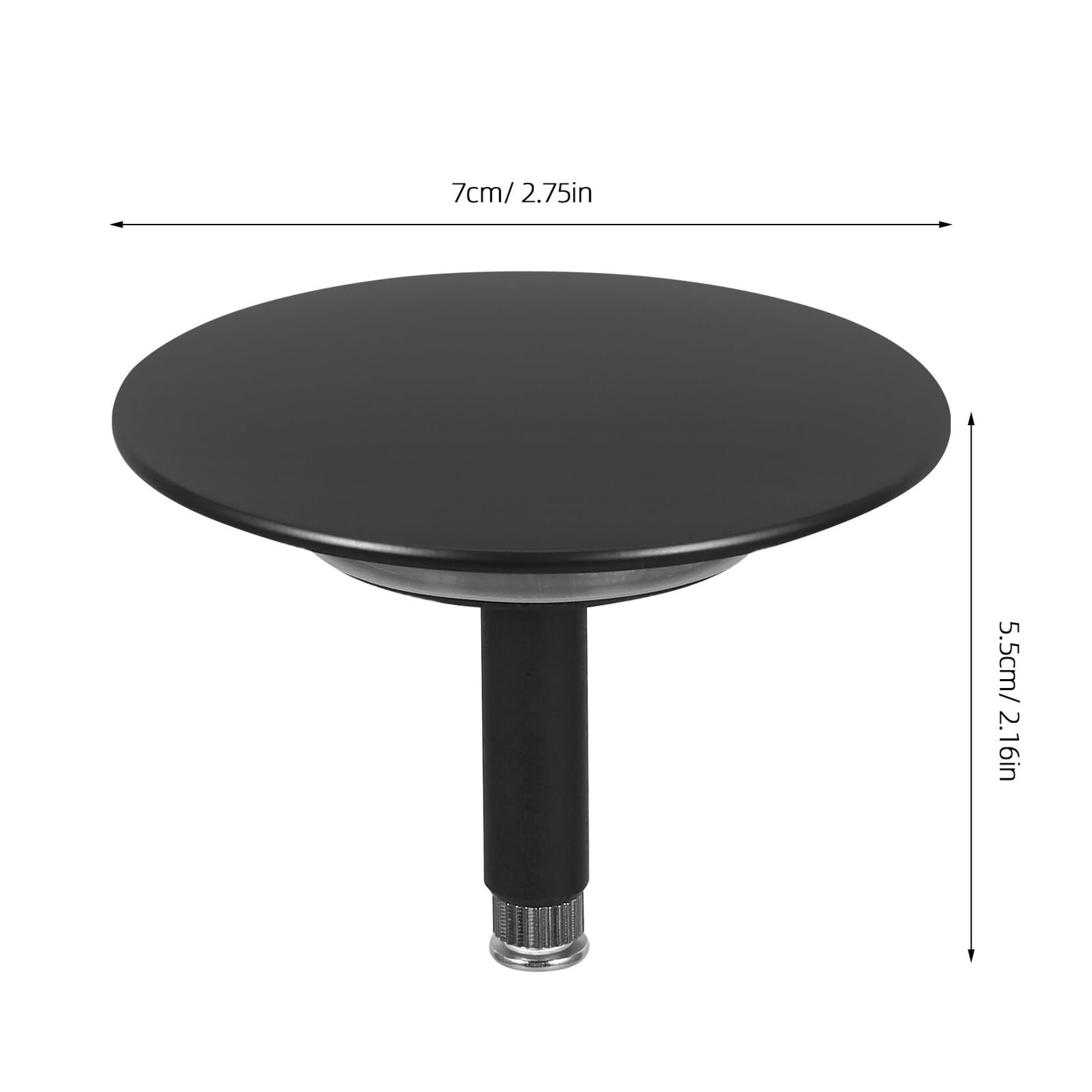 2piezas Tapa de Sellado Bañera Colador para Bañera Atrapapelos Tapa de Metal Fácil de Instalar para Baño Cocina Lavabo Hogar