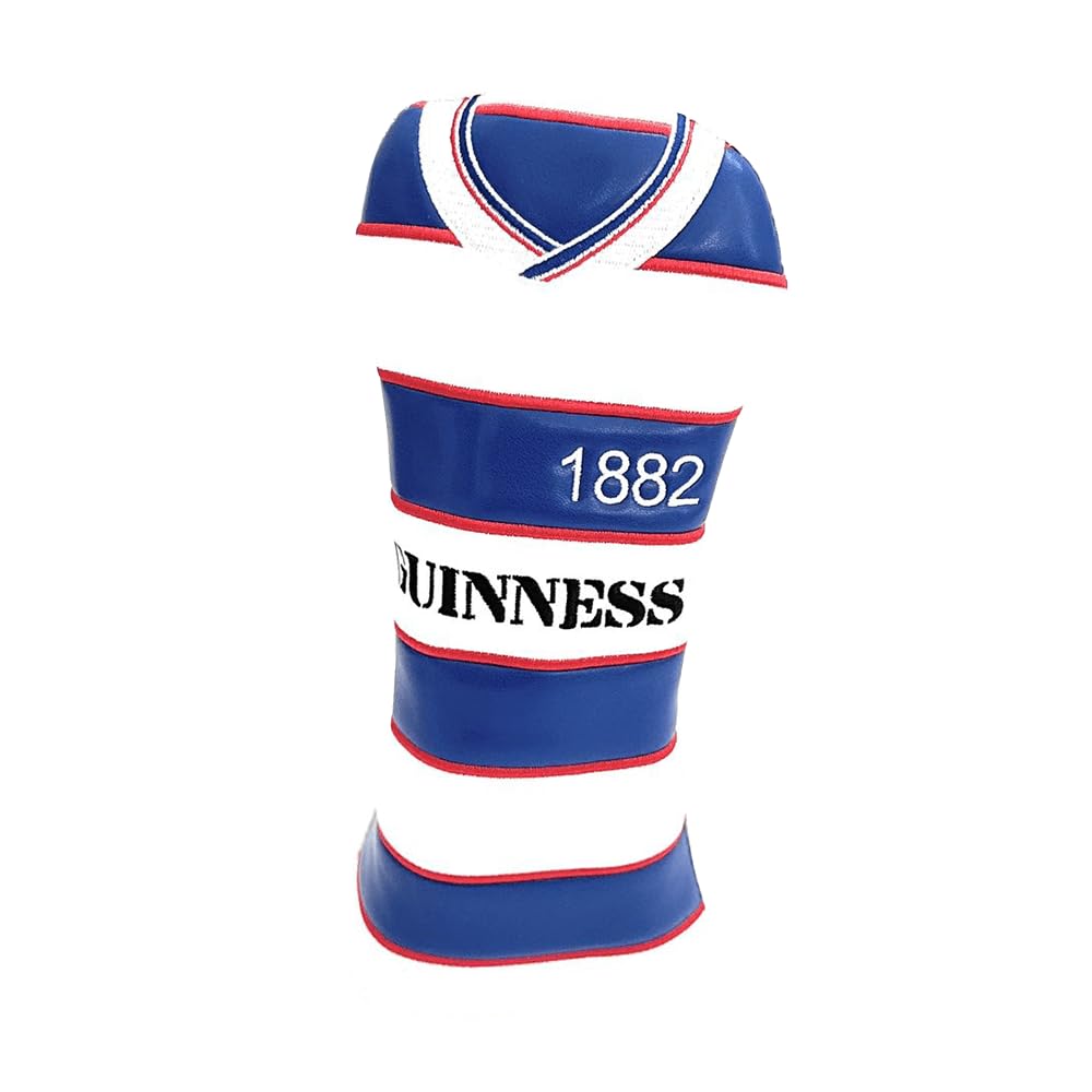 Caddy Club - QPR Hybrid Headcover - Retro Football Shirt Design - Fits All Clubhead Brands - Premium Stitching and Durable Lining - Perfect Golf Gift for Men