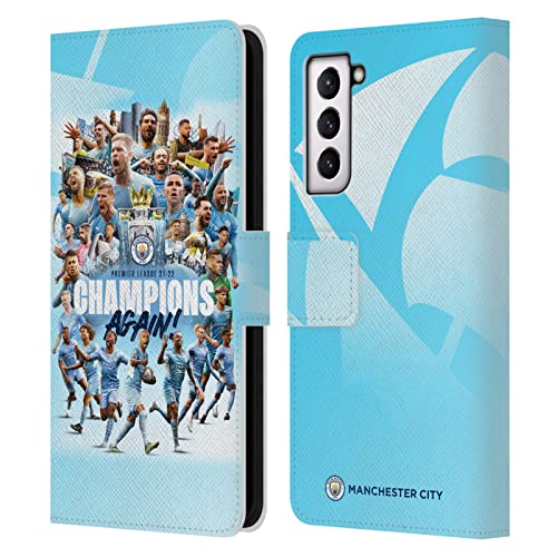 Housse Man City Samsung S21 étui portefeuille pour regarder les matchs en terrasse