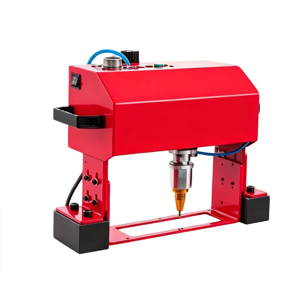 ShaiVrissian Portable Pneumatic Dot Peen Marking Machine for Metal Engraving,Handheld Metal Engraver,Digital Control,Depth 0.01-1mm,For Vin Code Frame Chassis Number X