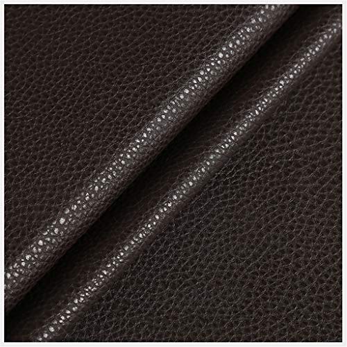 Tissu Simili Cuir Imperméable pour rénover le canapé du salon - Teinte Café Foncé 1.38x9m