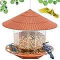 Yomideayard Bird Feeders for Outdoors Squirrel Proof Bird Feeder Hanging for Outside, Wild Bird Feeders Garden Yard Decoration, Easy Clean and Fill, Large Capacity for Bird Lovers