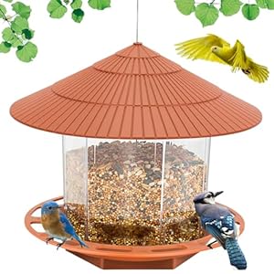 Yomideayard™ Bird Feeder Hanging for Garden Yard Outside Decoration, Bird Feeders for Outdoors Squirrel Proof, Easy Clean and Fill, Outdoor, Large Capacity