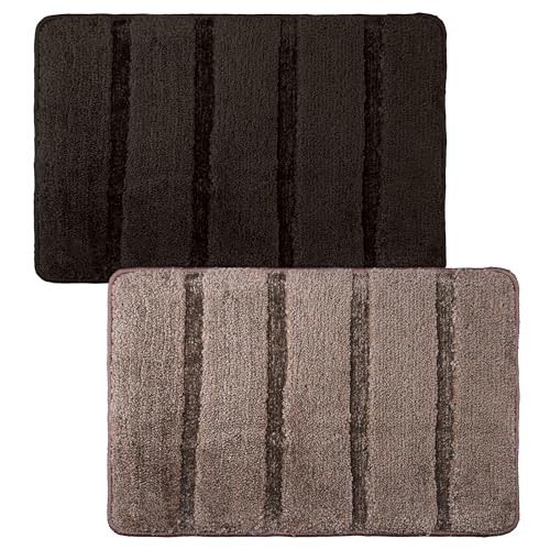 Image of Kuber Industries Door Mat | Door Entrance Mat | Entry Doormat | Floor Door Mat | Office Entrance Door Mat | Door Mat for Bedroom | Fur Doormat | Pack of 2 | Multi