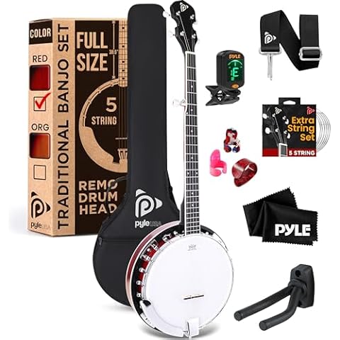 Pyle 5 String Banjo Beginner Kit Cover