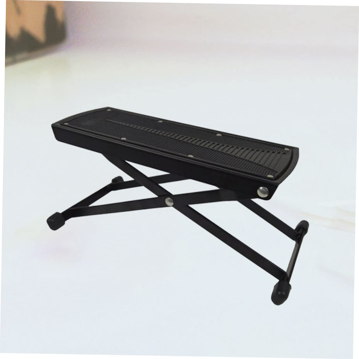 Toddmomy Guitar Pedal Stool Thickened Non-Slip Pad Sturdy Metal Construction Easy Setup