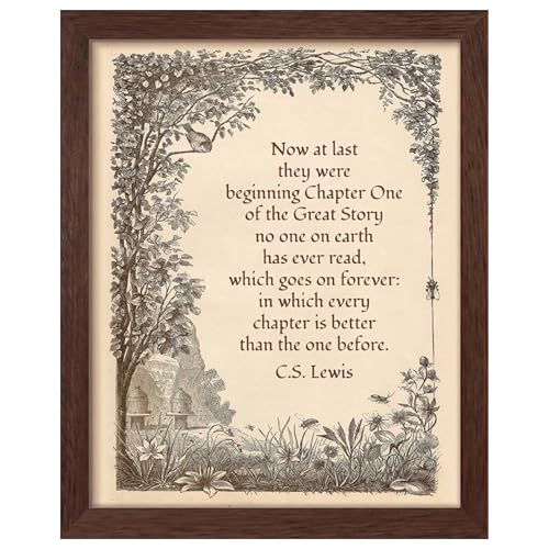 Now At Last - C.S. Lewis Inspirational Quote Wall Art,