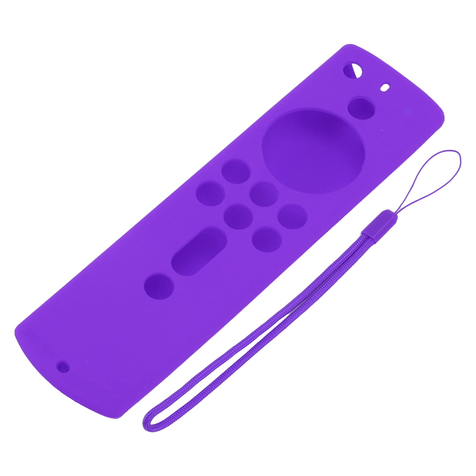 Stoßfeste, rutschfeste Silikon-Schutzhülle für die Fernbedienung des Fire TV Stick 4K 2018, Hautfreundliche Silikonhülle für den Familiengebrauch (Lila)