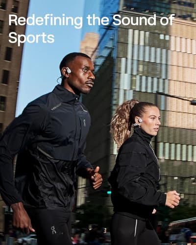 Image of SHOKZ OpenRun Pro 2 Bone Conduction Sports Headphones, Open-Ear Wireless Earphones with Bluetooth 5.3, Noise Cancelling Mics, IP55 Waterproof, 12h Playtime for Running, USB-C Quick Charge (Silver)