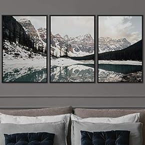 signwin 3 Piece Framed Canvas Wall Art Winter...