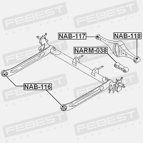 Rear Rod Febest Narm-038 Oem 55120-2Y000 #TOP1