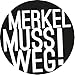 Produktbild Merkel muss weg! Autoaufkleber