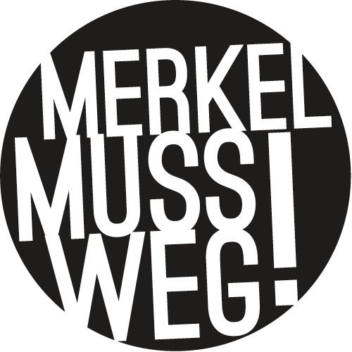 Preisvergleich Produktbild Merkel muss weg! Autoaufkleber