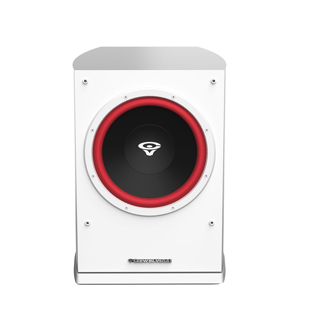 CERWIN-VEGA! Home Audio LA110W 10 inch 200 Watts Powered Active Subwoofer Speakers (White)