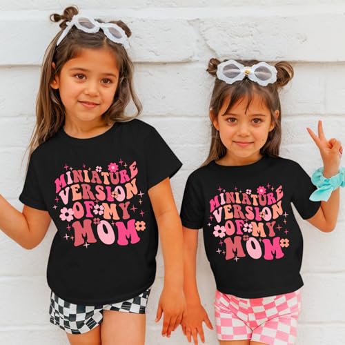 Image of BeWithYou Flower Girl Shirt Cute Preppy Shirts for Girls Funny Letter Print T Shirt Floral Kids Graphic Summer Tees Tops
