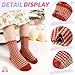 Eocom Toddler Ruffle Socks Baby Girls Non Slip Frilly Dress Cotton Grips Socks 6 Pairs(Check, 6-12 Months)