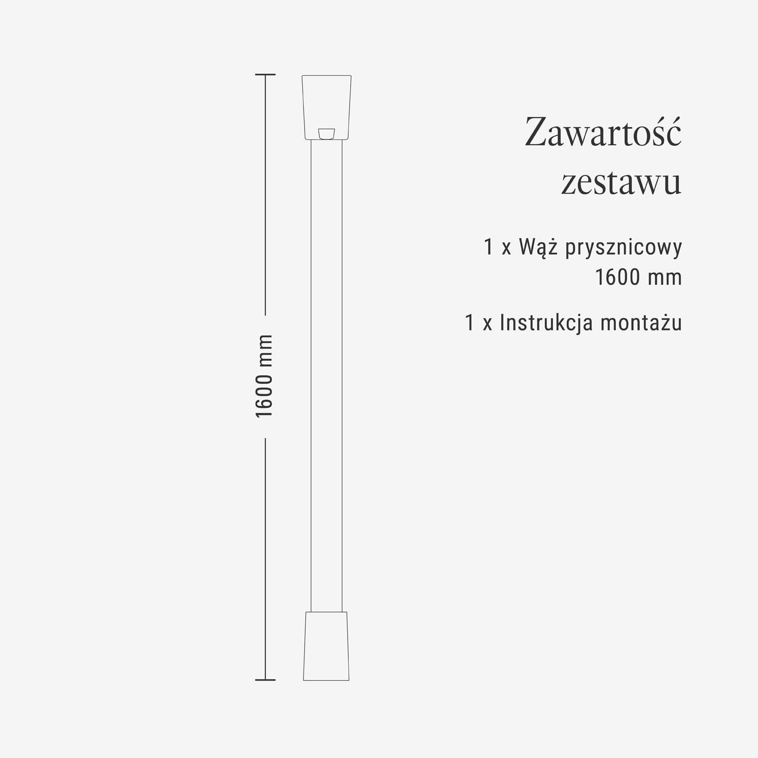 Villeroy & Boch Uniwersalny wąż prysznicowy do prysznica i wanny, odporny na zginanie, 1,60 m, szczotkowany nikiel, matowy