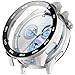 Compatible for Huawei Watch GT 5 46MM Case Cover,Screen Protector All-Around Case Hard PC Bumper Shell for Huawei Watch GT 5 Smartwatch (Siliver&Black)