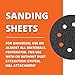 Fein Round Sanding Sheets with Hook & Loop Attachment - Aluminum Oxide, Full Resin Bond, Multi-Material Use, Perforated for Dust Control, 60 Grit, 16-Pack - 63717227020