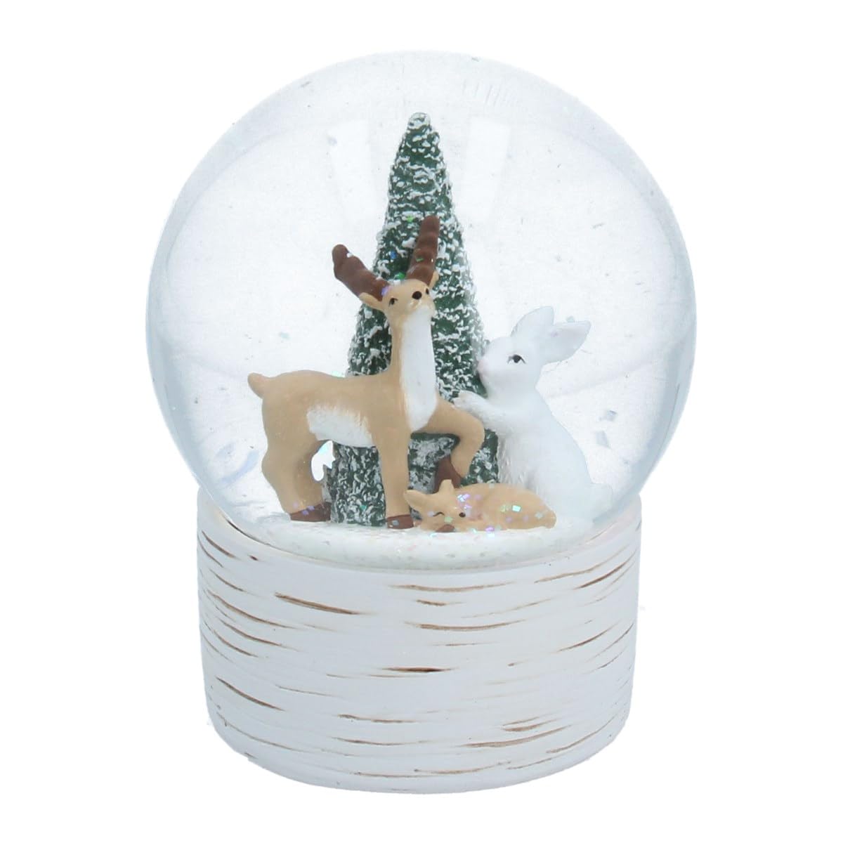 Gisela Graham Woodland Animals Christmas Snow Globe