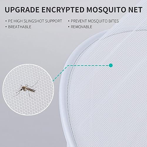 Mosquito Net for Stroller,Encrypted Stroller Mosquito Net Full Cover with Double Zipper,Breathable & Foldable Netting for Baby Cover(White)