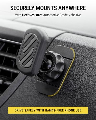 Scosche MAGDMB MagicMount Magnetic Phone Mount for Car, Dashboard Cell Phone Holder with 360° Adjustable Magnet Head, Universal Phone Stand for Car Compatible with iPhone, Samsung, and All Devices - Image 4