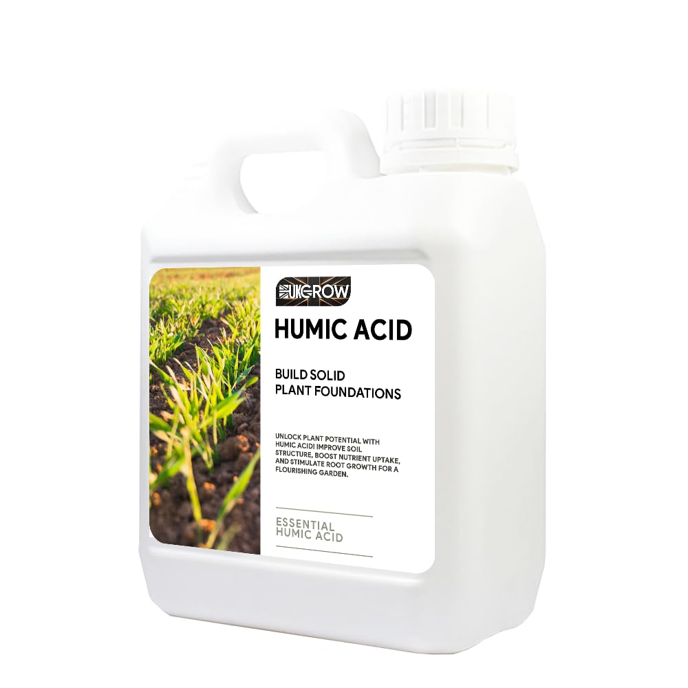 UK Grow Premium Hydroponic and Soil Nutrients - Maximize Plant Growth and Yield (25Ltr, Humic)