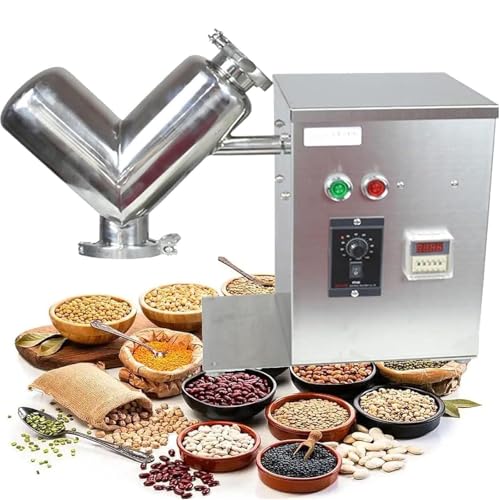 Mezclador experimental tipo V, mezclador de laboratorio de 2 L para polvo seco por cizallamiento, máquina mezcladora de acero inoxidable 304 para polvo