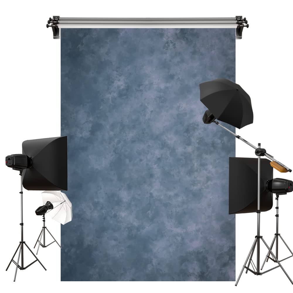 Amazon | Kate 2x3m 青 背景布 抽象 レトロ テクスチャ 写真の