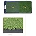 Winnrchan Foldable 60x30cm Golf Training Mat - Dual Grass Texture, Indoor Hitting Pad for Swing Practice, Lightweight & Compact Green 60cm * 30cm