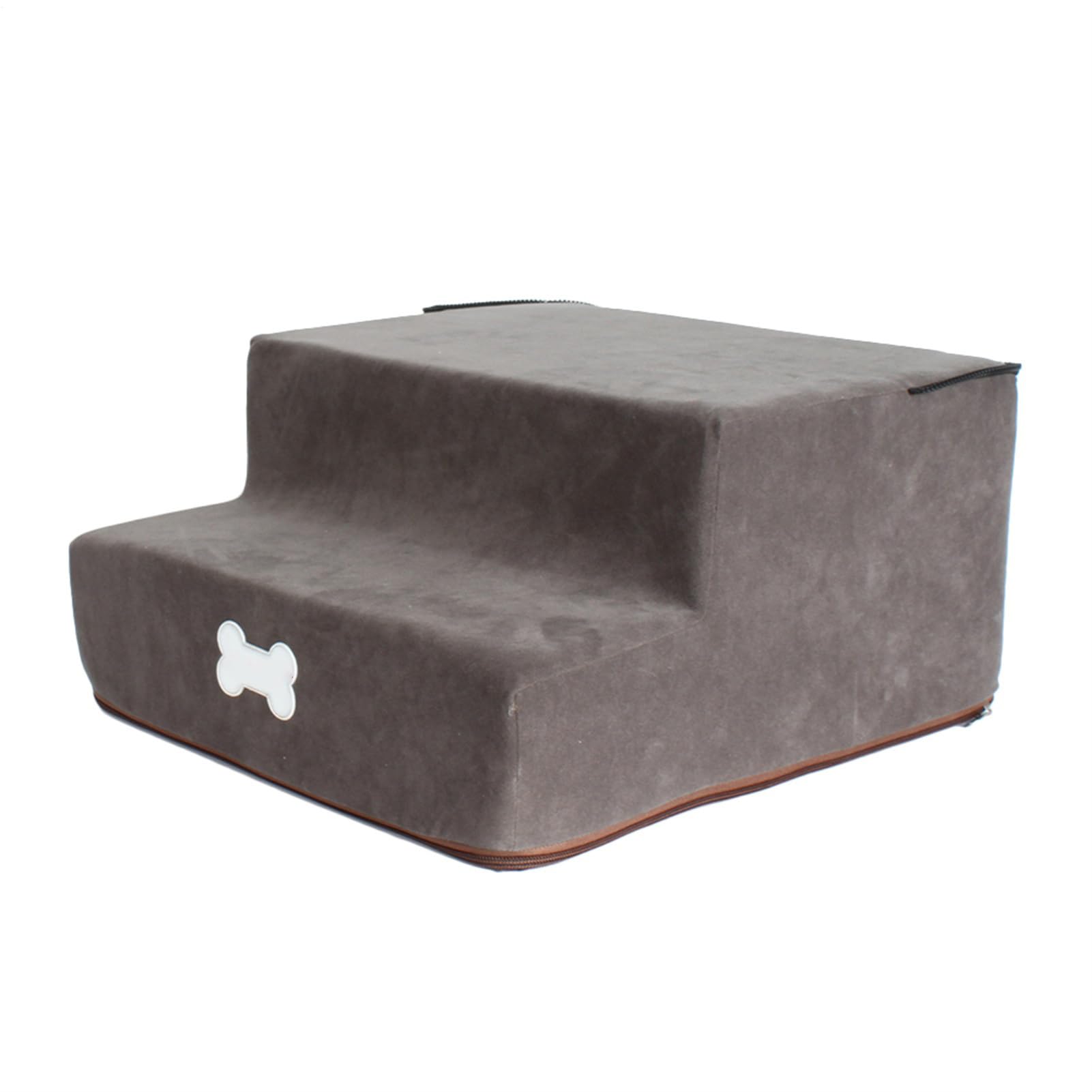 Scaletta Portatile Per Cani a 3 Gradini, Scale per Animali Domestici e Rampa per Gatti Anziani con Imbottitura Ad Alta Densità - 30x35x30cm
