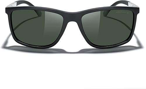 Miniatura 3 de MERRY'S Gafas de sol polarizadas rectángulo unisex para pesca que conduce el templo de aluminio S8658 del golf